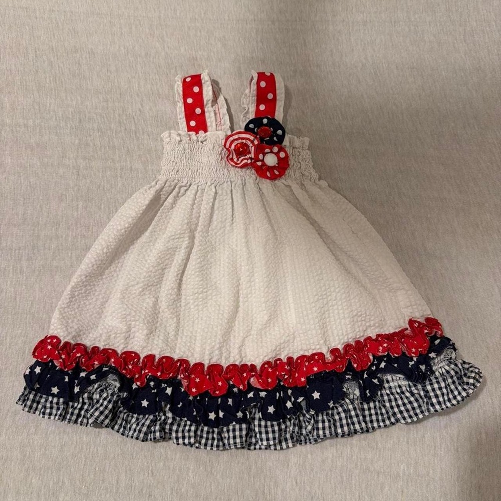 Rare Edition fourth of‎ july baby girl dress 6-9 months